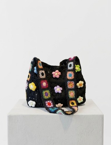 Damen häkeltasche schwarz - damen,