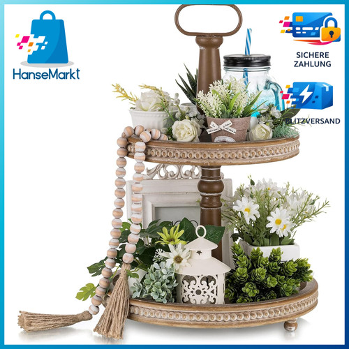 Deko etagere holz rund vintage - etagere,