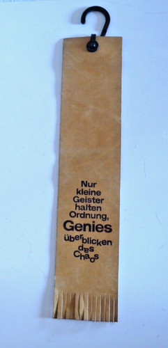 Lesezeichen aus leder mit - leder,