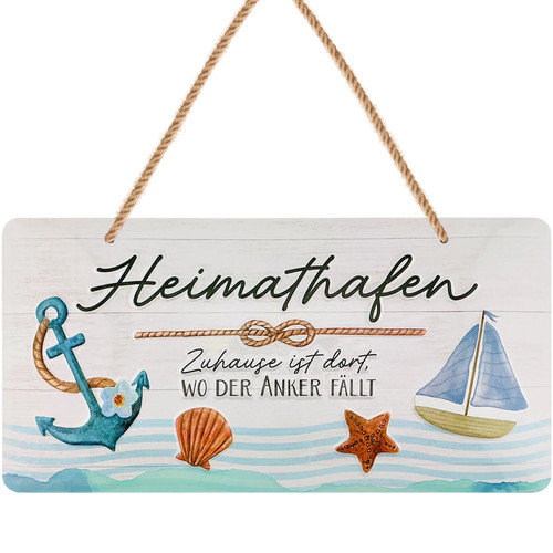 Heimathafen schild maritim - schild,