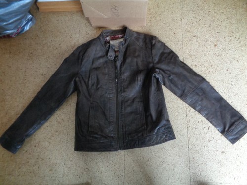 Lederjacke in braun - 40,