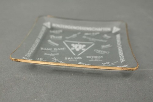 Glas schale aschenbecher - glas,