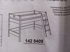 2 PAIDI Spielbetten inkl. Umbauset für Etagenbett in Buche massiv