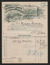 HARSDORF / KULMBACH, Rechnung 1907, Getreide-Mühle Gebrüder Limmer