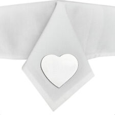 4x Tischtuchhalter Herz - mit