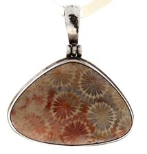 Fossile Koralle Anhänger für