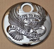 Harley original Tankkonsolen Klappe  Console Door Cover Cover "Live to Ride"