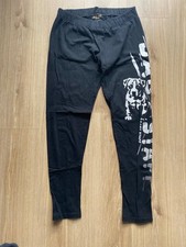 schwarz/weiße Legging mit Baby Pitbull Aufdruck von Baby Stuff, Gr. XL
