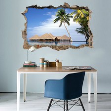 3D Himmel Strand 59 Mauer