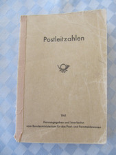 Postleitzahlenbuch Deutschland 1961  Bundesministerium Post- und Fernmeldewesen