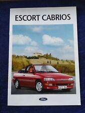 Ford Escort XR3i CLX Cabrio Prospekt 09.1992