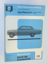 Oldtimer Handbuch  Auto-Reparaturanleitung Opel Rekord B ab 1965 Querschnitt
