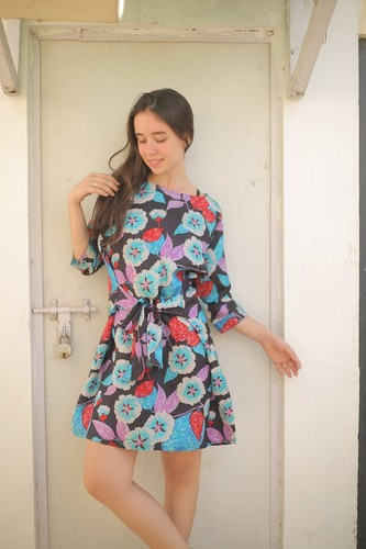 Kurzes gehrock sommerkleid aus - kurzes,