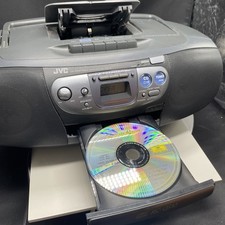 JVC Rare CD Portable System Black RC-QS10 Funktioniert Einwandfrei Getestet R3d