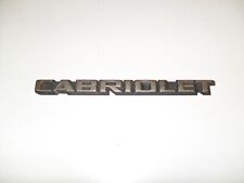 VW Golf 1 Cabrio Emblem