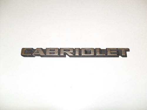 Golf cabrio emblem - vw,