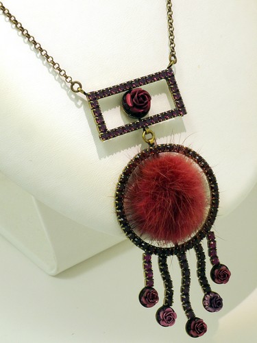 Rosa templin kette - , mit