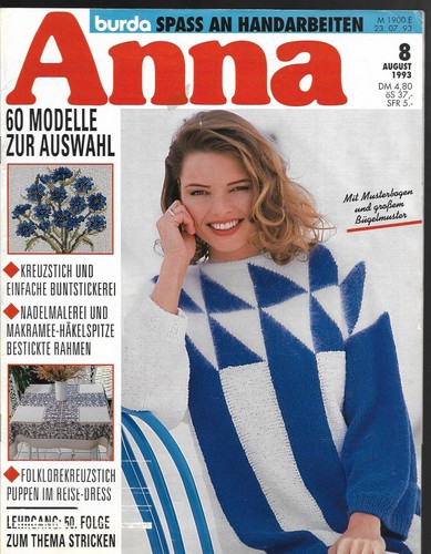 Handarbeitsheft anna 93 - anna, 08/93