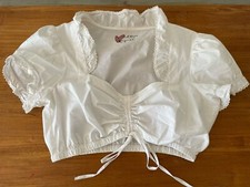 S.Oliver DIRNDL Bluse Premium Spatzl Wiesn Oktoberfest weiss 38 36 S M TOP Steh