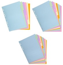 Exacompta Karton-Register Pastellfarben Trennblätter Ordnerregister DIN A4