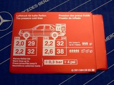 Mercedes Aufkleber REIFENDRUCK