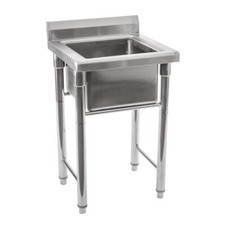 Spültisch Becken Edelstahlspültisch Spülbecken Gastro Spüle 650 x 750 x 950 mm