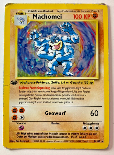 Pokemon karte machomei - pokemon,
