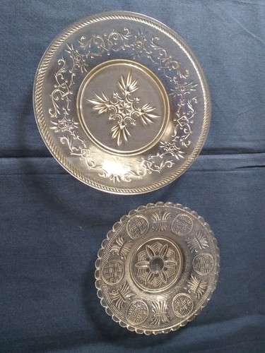 Kleine pressglas teller 12 - kleine,