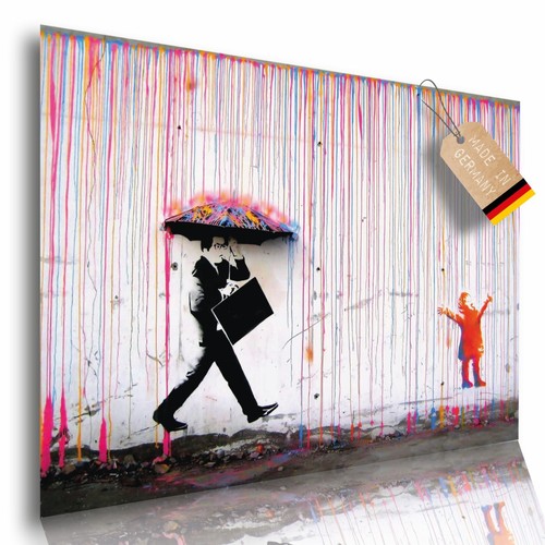 Poster kind regen - kind, banksy