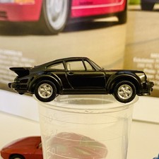 Herpa Modellauto 1:87 Porsche 930 turbo (1982) schwarz silberne Fuchs-Felgen