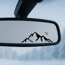 Berge Spiegel Aufkleber Auto | Wandern Natur| Farben / Größen | Sticker 78