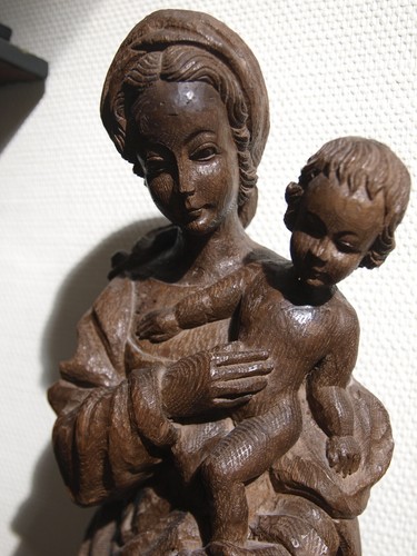 Madonna mit jesuskind eiche - madonna,