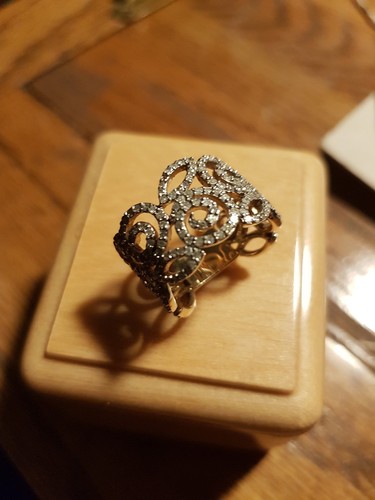 Cocktail ring gold - ring, 9k