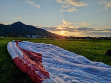 Gin Calypso Gleitschirm Größe M 26.5m2 Paraglider Fluggerät Check 15.01.23 weiß