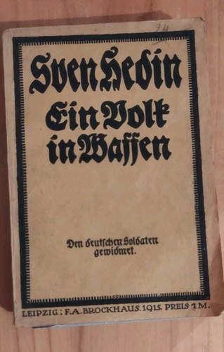 Sven hedin ein volk - hedin,
