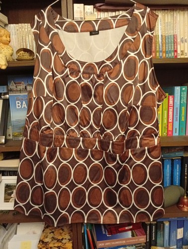 Satin tunika bluse top - satin-,