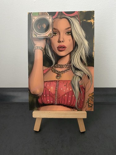 Postkarte motivkarte blonde - postkarte,