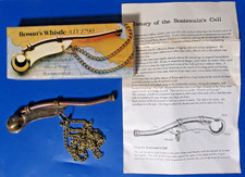 Bosun`s Whistle A.D. 1790, Bootmannspfeife Kette Royal Navy Anleitung Signal OVP