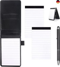 Vaktop Notizbuch Klein, Mini Notizbuch A7, Notizblock Klein mit 2 Stück 