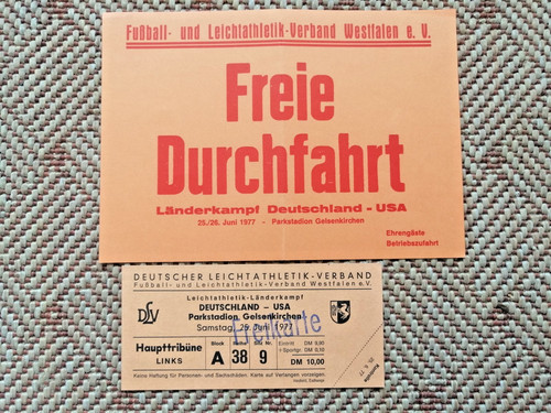 Eintrittskarte und