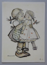 2601/  Künstler AK, Hummel Puppe, Nr. 5670 Puppenmütterchen