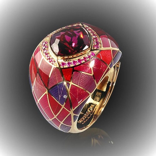 Schöner roter damen ring - schöner,