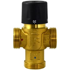 Mischventil 25-50°C Mischautomat 3-Wege Thermomischer DN25  1" AG / DN20 3/4" AG