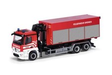 Herpa MB Antos M Wechsellader-LKW Feuerwehr Bremen 098151