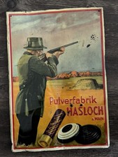 Blechschild Pulverfabrik Hasloch