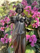 Jugendstil bronzefigur frau - jugendstil,