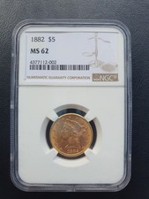 USA 5 Dollar 1882 Liberty Head