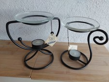 Duftlampe  aus Metall und Glas