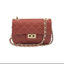 Rostrote Damen Schultertasche