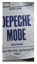 Depeche Mode Poster Prag 1988